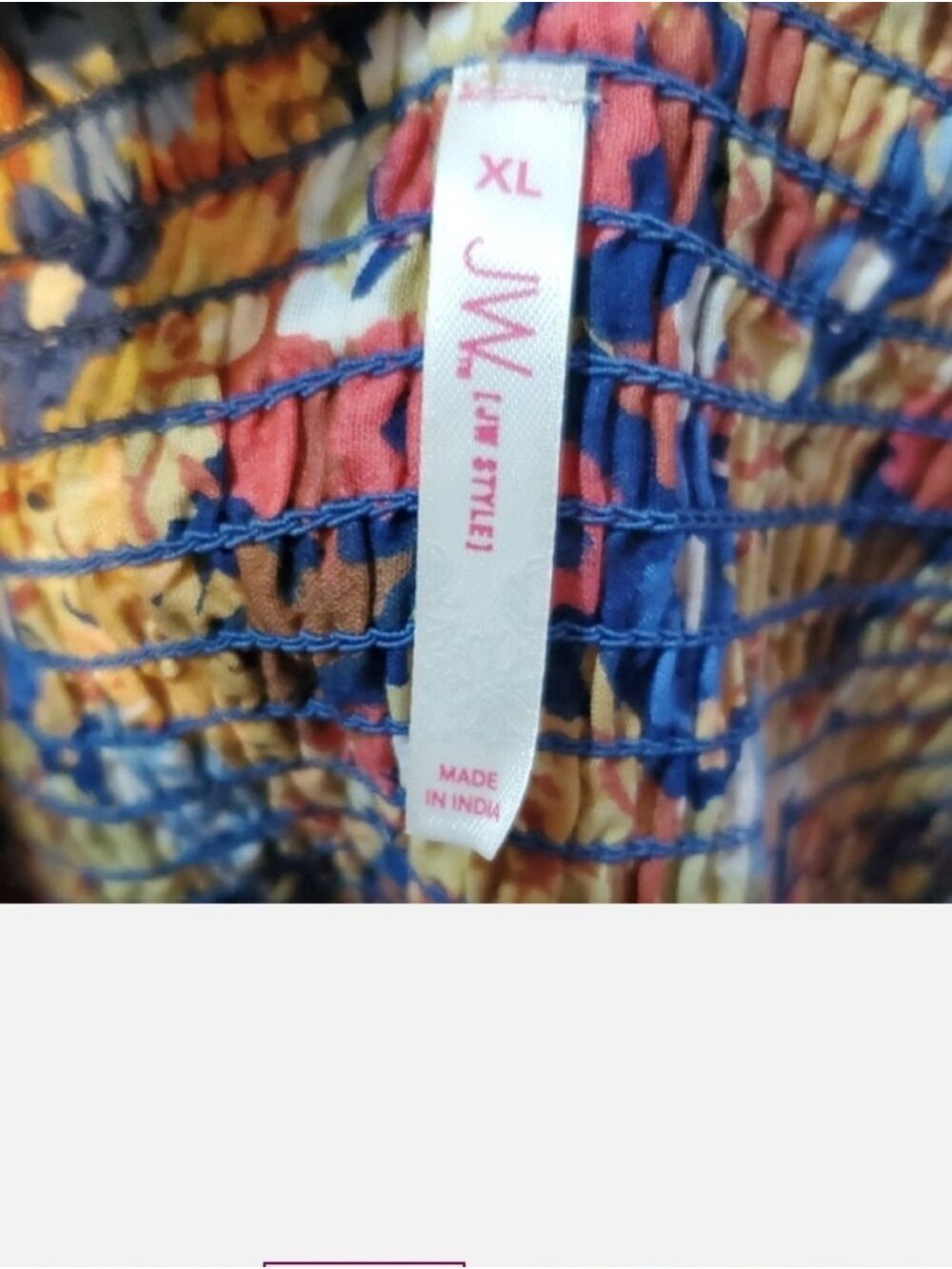 Smocked JW (Style) Stylish Midi/Maxi Summer Dress NWOT - Picture 3 of 3